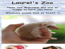 Tablet Screenshot of laurelszoo.com